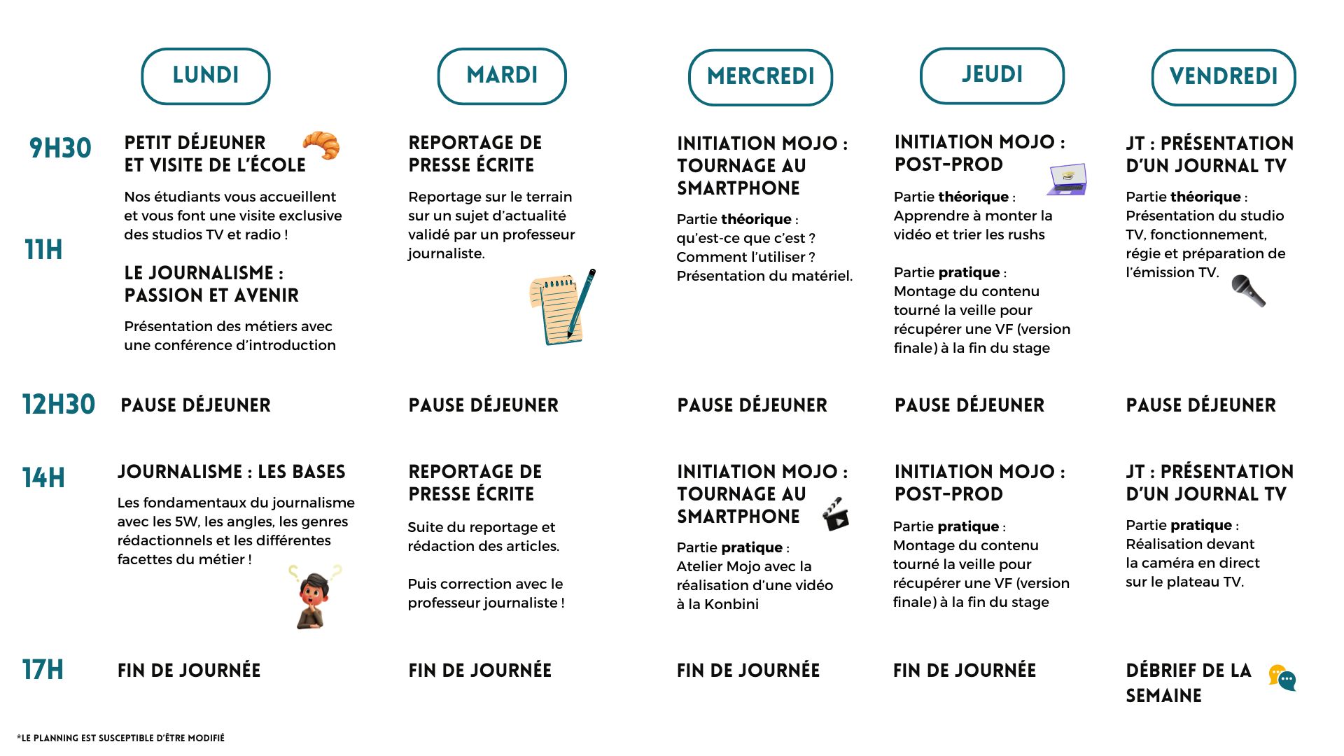 Stage de découverte au journalisme : Viens tester l'EDJ